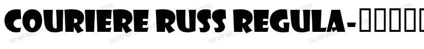 Couriere Russ Regula字体转换